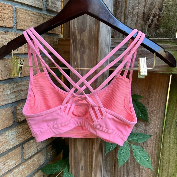Athleta Pink Strappy Sports Bra - Picture 2 of 3